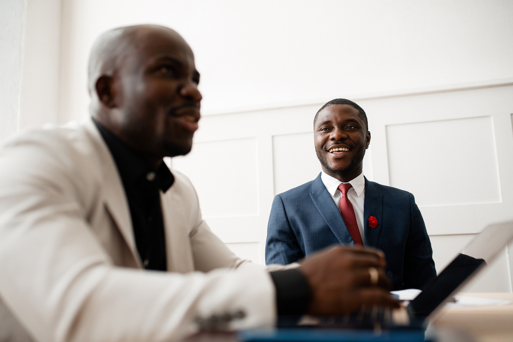 Smiling professional